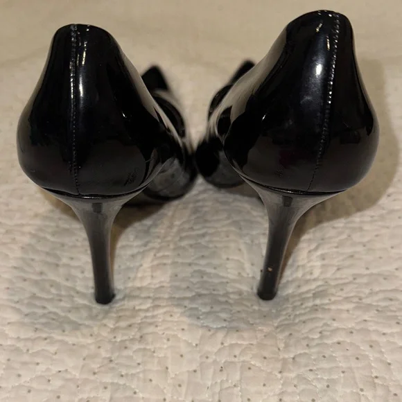 Aldo Glossy Black Heels for Women - Picture 4 of 5